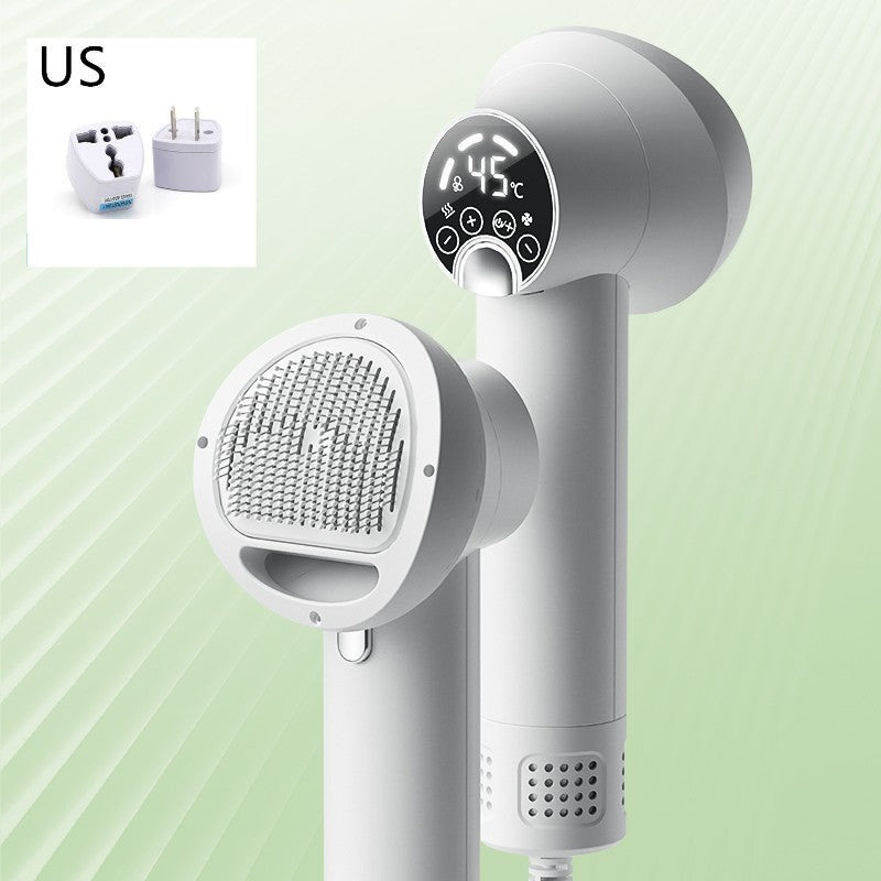 Smart Pet Hair Dryer - 2-in-1 Grooming Blow Dryer and Comb for Dogs and Cats